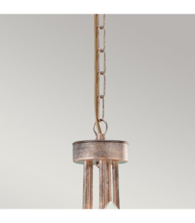 Christina 5 Light Chandelier Silver Gold Finish E14-2