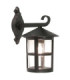 Hereford 1 Light Outdoor Wall Lantern Light Black IP43 E27-1