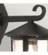Hereford 1 Light Outdoor Wall Lantern Light Black IP43 E27-2