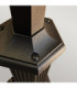 Chapel 1 Light Outdoor Lamp Post Black IP44 E27-3