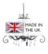 Amarilli 5 Light Chandelier Black Silver Floral Leaves Design  E14-4