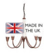 Emily 5 Light Multi Arm Chandelier Copper Finish E14-4