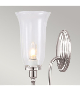 Blake 1 Light Bathroom Wall Light Polished Nickel IP44 G9-2