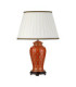 Datai Traditional Terracotta Oriental Ceramic Table Lamp Ivory Cotton Shade-1