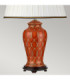 Datai Traditional Terracotta Oriental Ceramic Table Lamp Ivory Cotton Shade-3