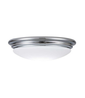 Brompton LED Bathroom Flush Mount Ceiling Light Polished Chrome IP44-1