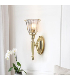 Dryden 1 Light Bathroom Wall Light Polished Brass IP44 G9-2