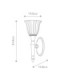 Dryden 1 Light Bathroom Wall Light Polished Brass IP44 G9-3