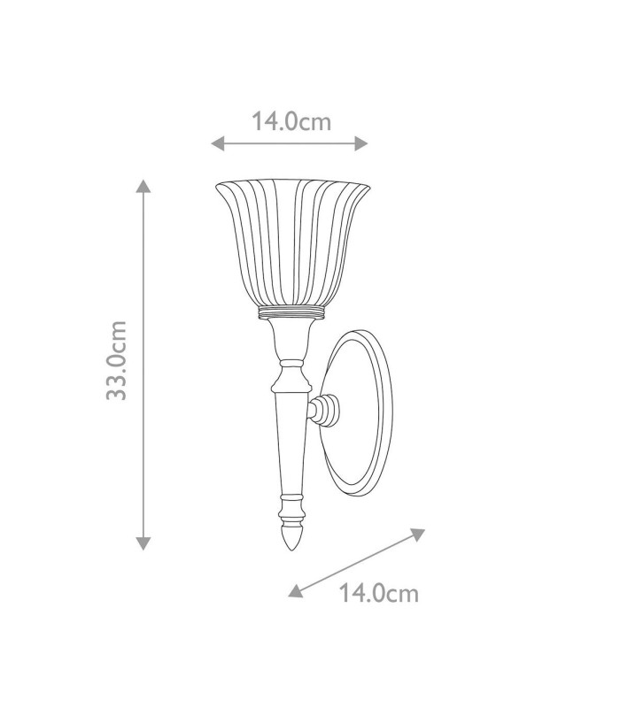 Dryden 1 Light Bathroom Wall Light Polished Brass IP44 G9-3