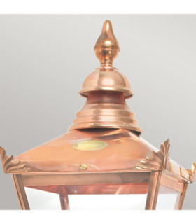 Chelsea 1 Light Outdoor Wall Lantern Light Copper IP44 E27-2