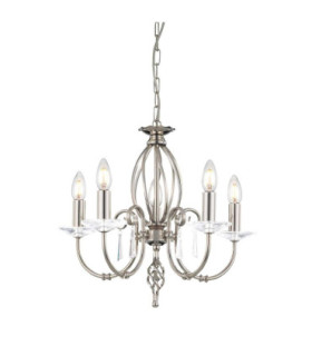 Aegean 5 Light Chandelier Polished Nickel Finish E14-1