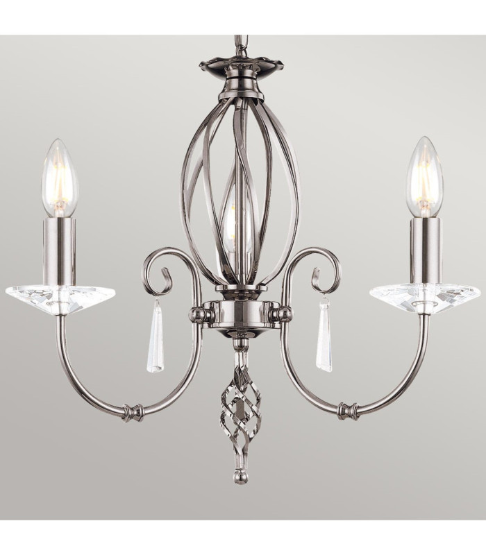 Aegean 5 Light Chandelier Polished Nickel Finish E14-2