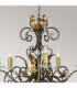 Amarilli 5 Light Chandelier Bronze Gold Floral Leaves Design  E14-2