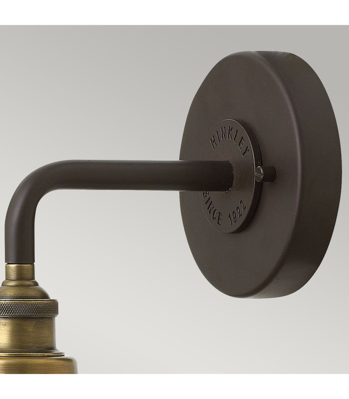 Rigby 1 Light Indoor Dome Wall Light Buckeye Bronze E27-2