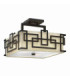Lanza 3 Light Semi Flush Ceiling Light Oil Rubbed Bronze E27-1