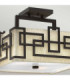 Lanza 3 Light Semi Flush Ceiling Light Oil Rubbed Bronze E27-2