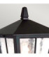 Canterbury 1 Light Outdoor Pedestal Lantern Black IP43 E27-2