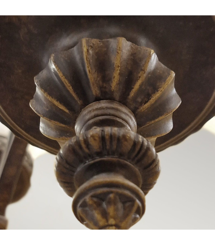 Drawing Room 18 Light Multi Arm Chandelier Walnut Finish E27-6