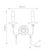 Finsbury Park 2 Light Indoor Candle Wall Light Polished Nickel E14-5