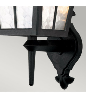 Canterbury 1 Light Outdoor Wall Lantern Light Black IP43 E27-2