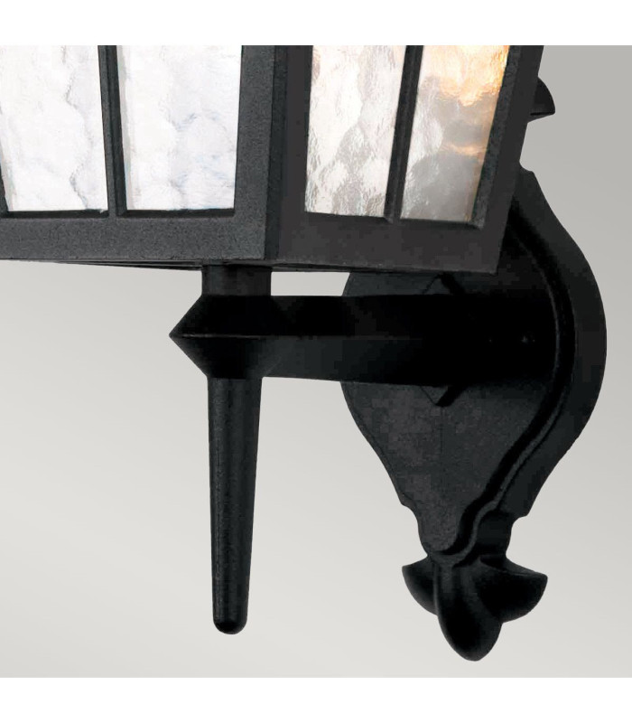 Canterbury 1 Light Outdoor Wall Lantern Light Black IP43 E27-2