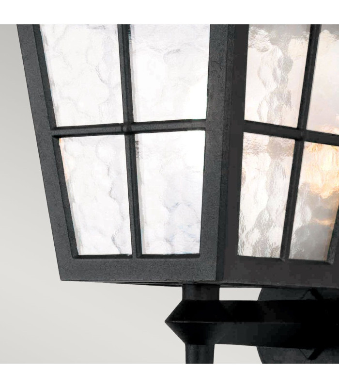 Canterbury 1 Light Outdoor Wall Lantern Light Black IP43 E27-3