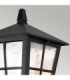 Canterbury 1 Light Outdoor Wall Lantern Light Black IP43 E27-4