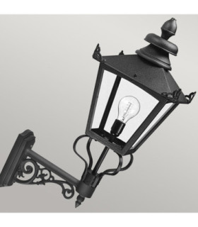 Grampian 1 Light Outdoor Wall Lantern Light Black E27-2