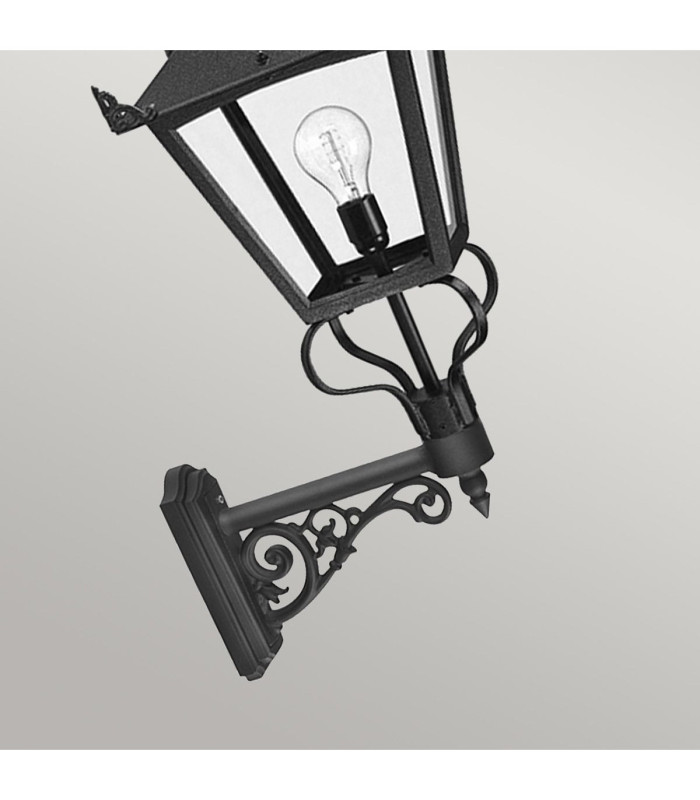 Grampian 1 Light Outdoor Wall Lantern Light Black E27-3