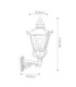 Grampian 1 Light Outdoor Wall Lantern Light Black E27-6