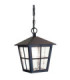 Canterbury 1 Light Outdoor Wall Lantern Light Black IP43 E27-1