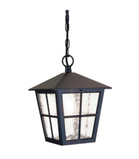 Canterbury 1 Light Outdoor Wall Lantern Light Black IP43 E27-1