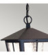 Canterbury 1 Light Outdoor Wall Lantern Light Black IP43 E27-2