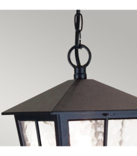 Canterbury 1 Light Outdoor Wall Lantern Light Black IP43 E27-2