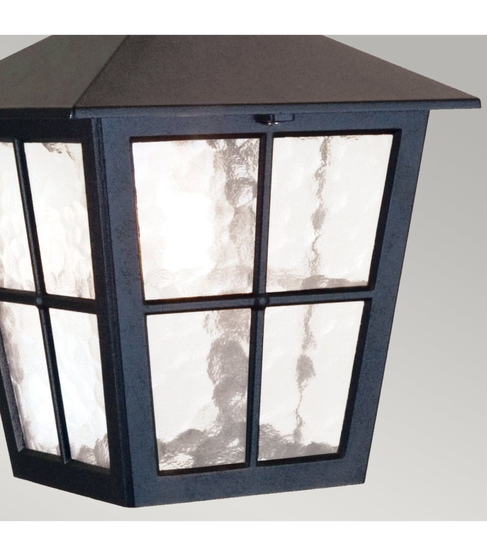 Canterbury 1 Light Outdoor Wall Lantern Light Black IP43 E27-3