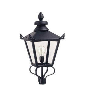 Grampian 1 Light Outdoor Post Lantern Black E27-1