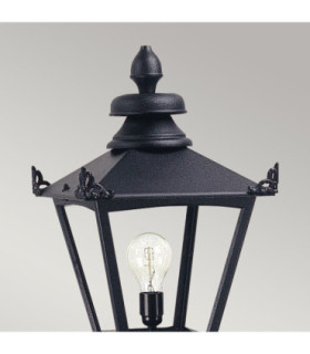 Grampian 1 Light Outdoor Post Lantern Black E27-2