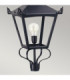 Grampian 1 Light Outdoor Post Lantern Black E27-3