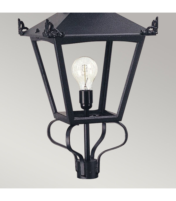 Grampian 1 Light Outdoor Post Lantern Black E27-3