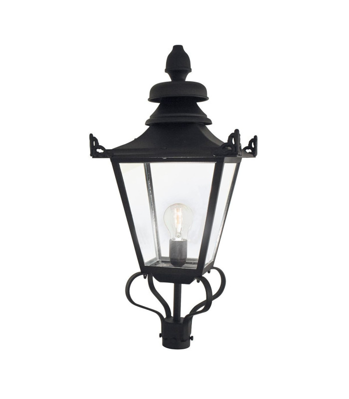 Grampian 1 Light Outdoor Post Lantern Black E27-4