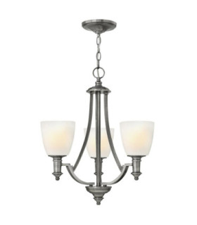Truman Multi Arm Chandelier 3 Light Antique Nickel Finish E27-1