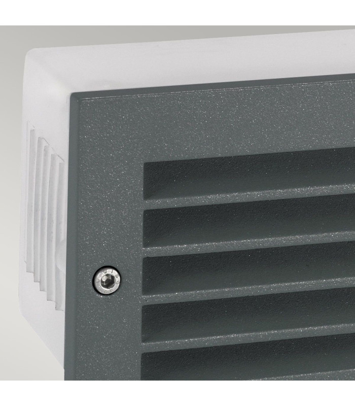 Grimstad LED Outdoor Recessed Wall Light Graphite IP65-4