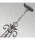 Plantation 10 Light Multi Arm Chandelier Polished Antique Nickel Finish E14-2