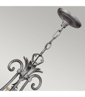 Plantation 10 Light Multi Arm Chandelier Polished Antique Nickel Finish E14-2