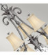 Plantation 10 Light Multi Arm Chandelier Polished Antique Nickel Finish E14-3