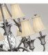 Plantation 10 Light Multi Arm Chandelier Polished Antique Nickel Finish E14-5