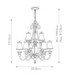 Plantation 10 Light Multi Arm Chandelier Polished Antique Nickel Finish E14-6
