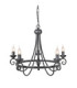 Harlech 5 Light Chandelier Black Finish-1