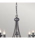 Harlech 5 Light Chandelier Black Finish-2