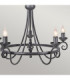 Harlech 5 Light Chandelier Black Finish-3